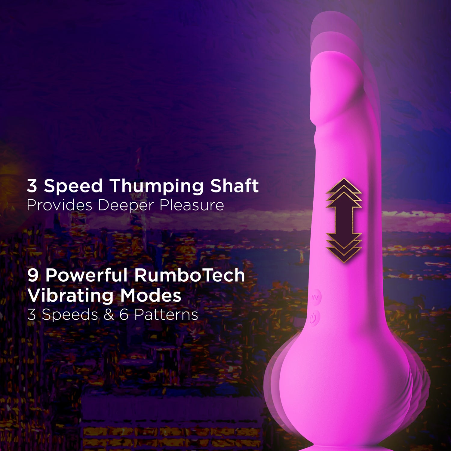 Impressions Gyro Quake Dildo - Permissive - 