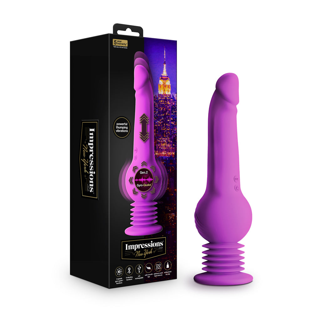 Impressions Gyro Quake Dildo - Permissive - 