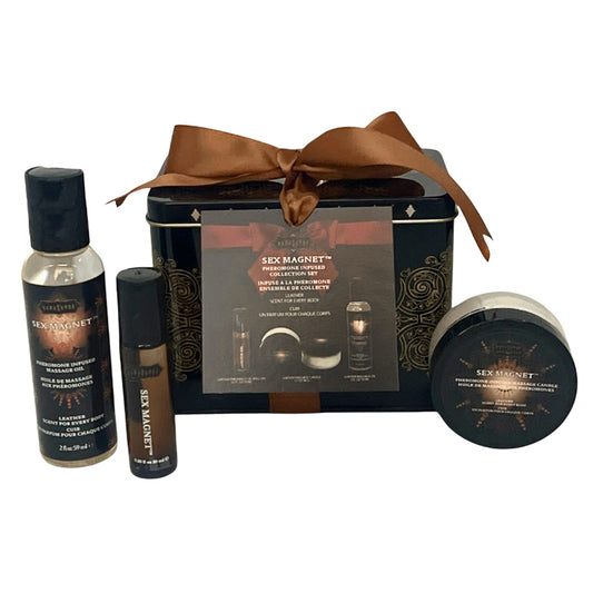 Pheromone Infused Gift Set Leather
