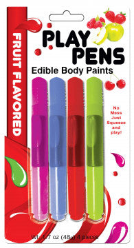 Play Pen Edible Body Paint Brushes - Permissive - 