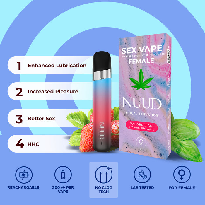 NUUD FEMALE VAPORDISIAC Strawberry Basil - Permissive - 