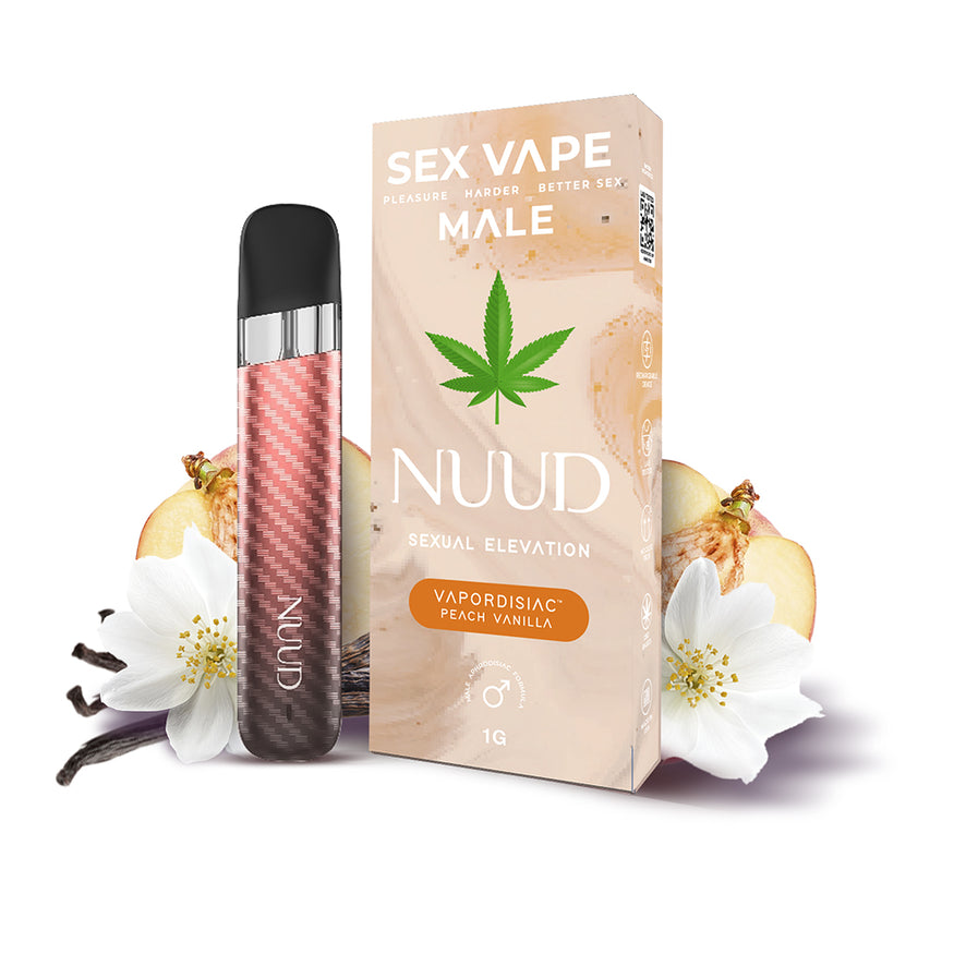 NUUD MALE VAPORDISIAC Peach Vanilla - Permissive - Edible