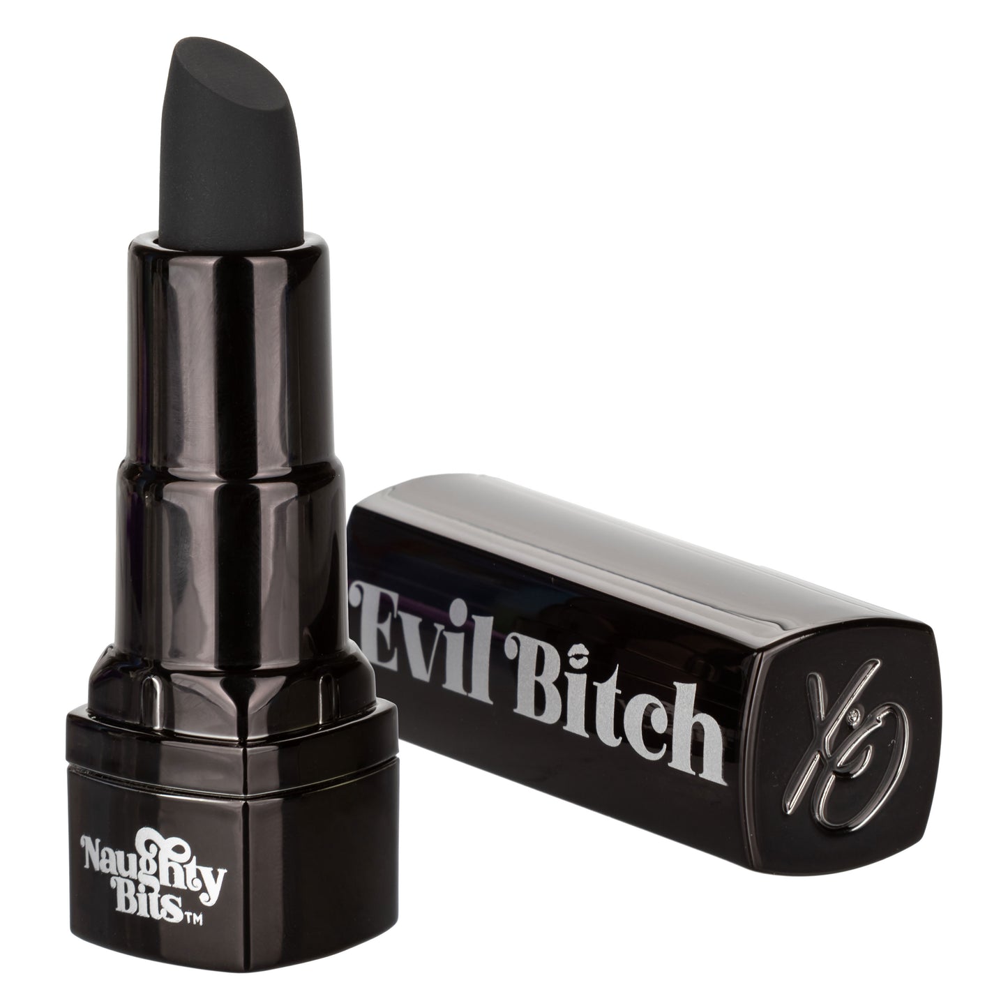 Naughty Bits Evil Bitch Lipstick Vibrator - Black - Permissive - 