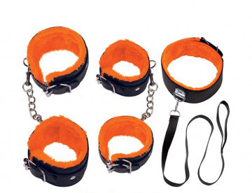 Orange Is the New Black Restrain Yourself Kit -  Black/orange - Permissive - BDSM & Fetish