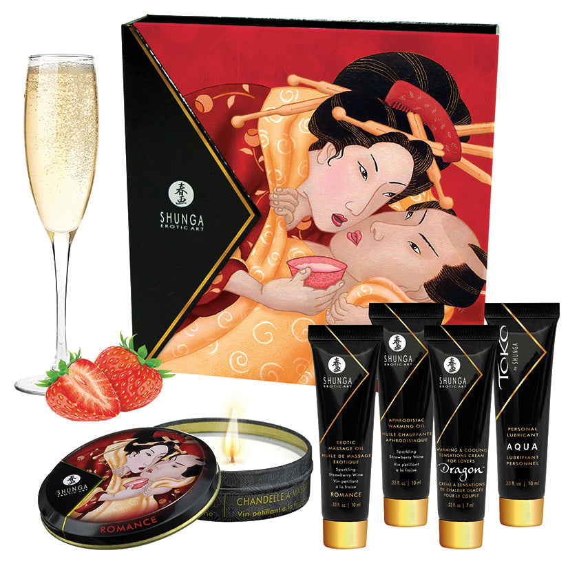Gift Set-Secrets-Sparkling Strawberry Wine