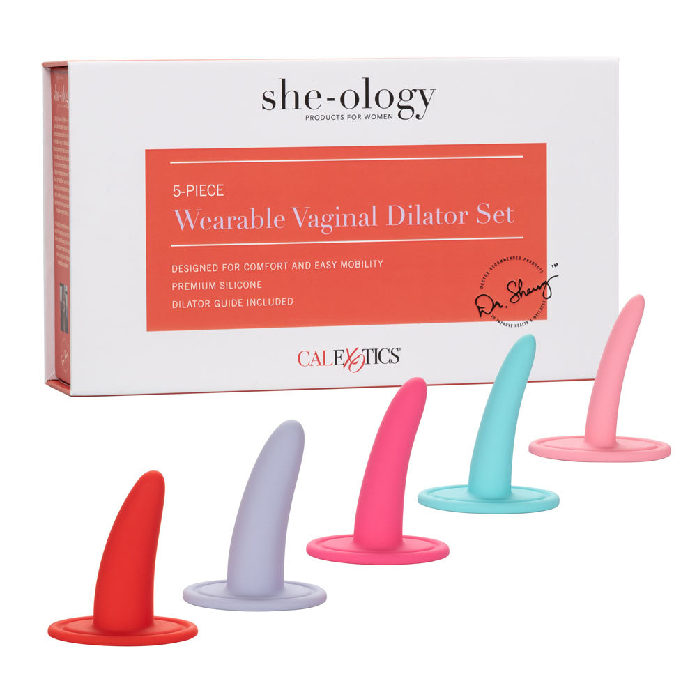 She-Ology 5-Piece Wearable Vaginal Dilator Set - Permissive - 