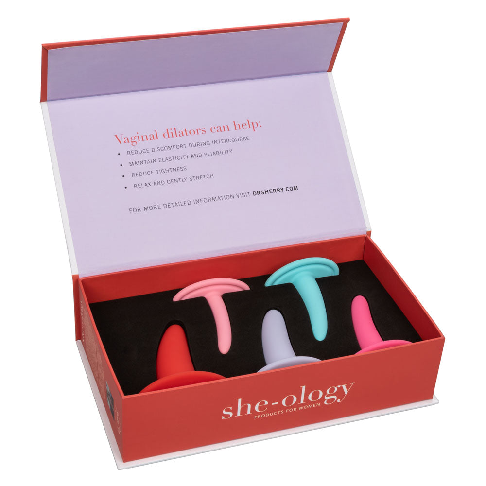 She-Ology 5-Piece Wearable Vaginal Dilator Set - Permissive - 