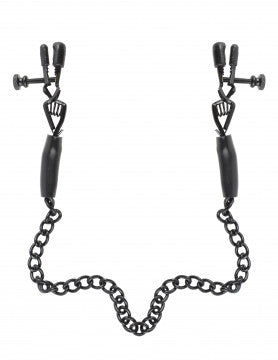 Fetish Fantasy Series Adjustable Nipple Chain  Clamps - Permissive - 