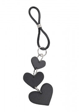 Heart Nipple Ties - Black - Permissive - 