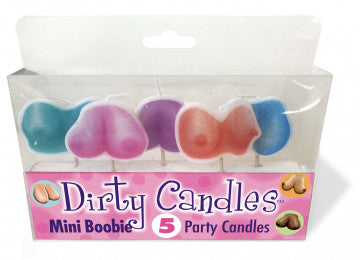 Dirty Boob Candles 5 Party Candles - Permissive - Candles