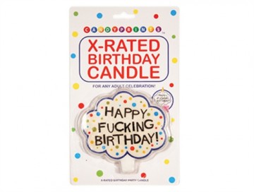 X-Rated Birthday Candle - Permissive - Candles