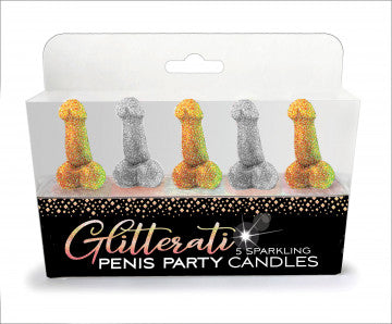 Glitterati Penis Party Candles - Permissive - Candles